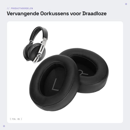 Dailygoods - Vervangende Oorkussens voor Draadloze Hoofdtelefoon