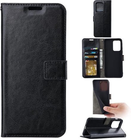 Bookcase Geschikt voor: iPhone 13 Pro - Zwart - portemonee hoesje