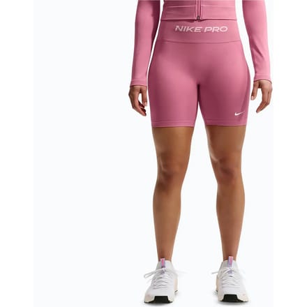 Nike Nike Pro Seamless Short Broeken Dames - Roze - Maat M