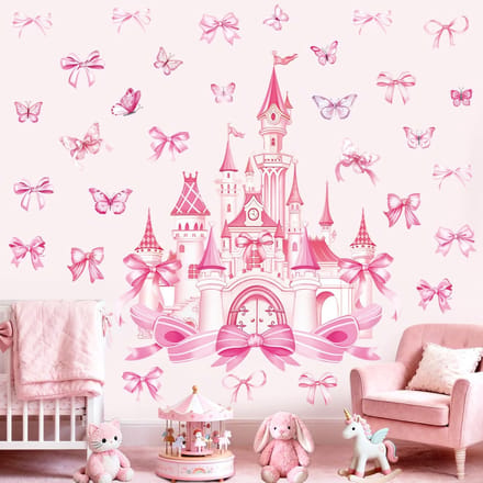 Dailygoods- Muursticker Groot Slot - Decoratief voor Kinderkamer