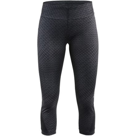 Craft - Maat M - Breakaway capri 3/4 hardloopbroek P-stir zwart dames