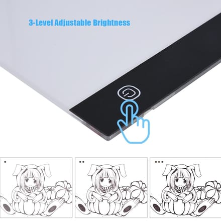 A4 USB LED Licht Stencilbord Lichtbak Overtrek Tekenbord (3-Niveau Instelbare Helderheid)
