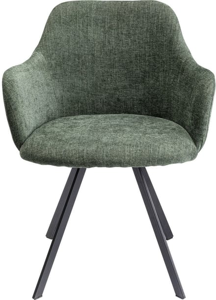 Draaistoel met armleuningen Lady Loco Coco groen Kare Design