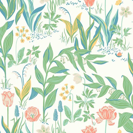 Boråstapeter Vliesbehang 7218 - In Bloom - Botanisch Wit - 53cm x 10.05m