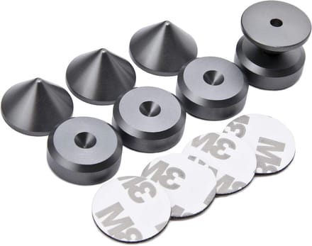 Luidspreker Spikes - Boxen Spikes Kegels - Trillingen Dempen - CNC Gefreesd Aluminium - 20mm Diameter - Aluminium