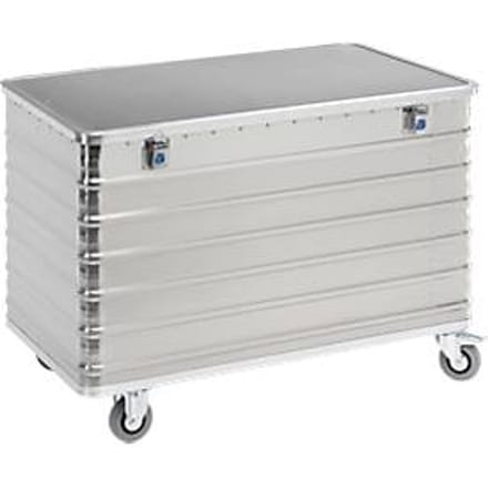 Transportwagen van aluminium, met scharnierend deksel, 560 l
