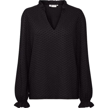 Damesblouse met lange mouwen Pulz Jeans Zebba