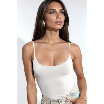 Aansluitende U-hals Gebreide Tanktop
