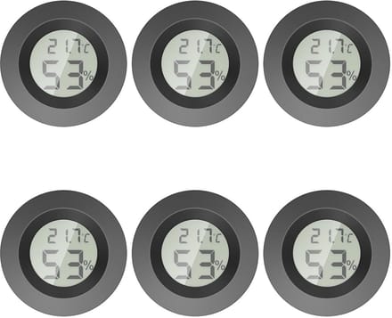 Mini-thermometer en hygrometer voor binnen - Ronde luchtvochtigheidsmeter