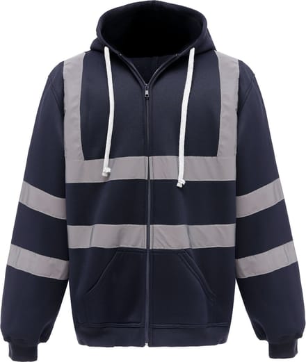 Yoko Full Zip Hooded Sweatshirt YHVK07 - Navy - M