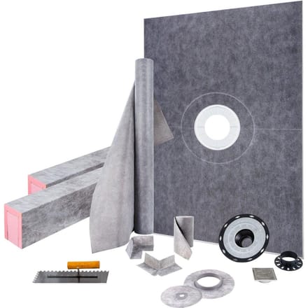 Kit d'étanchéité pour douche Kit de douche Receveur 38''x60'' avec Bonde Centrale PVC