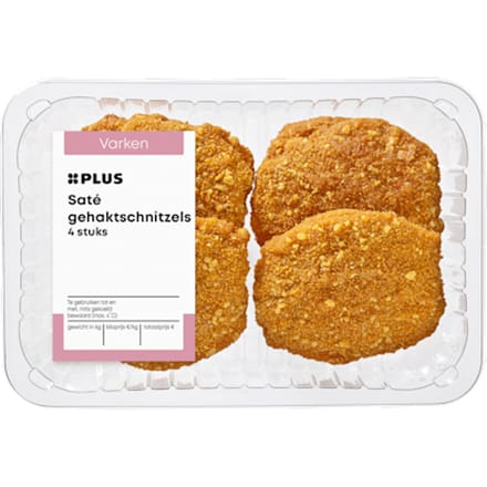 Satéschnitzels 4 stuks