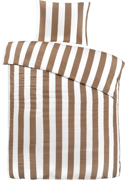 Papillon Lewis Dekbedovertrek - Eenpersoons - 140x200/220 cm - Zand