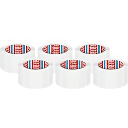 tesa® PP verpakkingstape 4195 -  B 50 mm x L 66 m - 6 rollen - wit