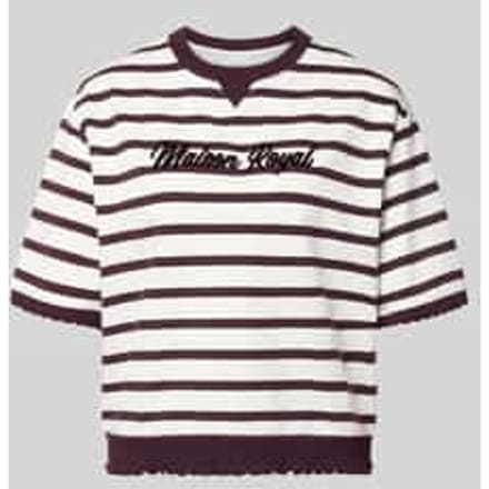 Sweatshirt met 1/2-mouwen en geschulpte zoom
