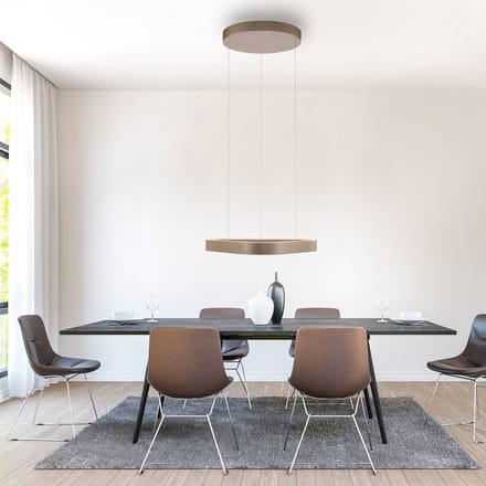 Paul Neuhaus LED hanglamp Q-Stretto, brons, 60 cm