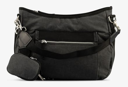 JOST Schoudertas Kerava Hobo Bag Black Donkergrijs