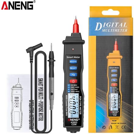 ANENG Digitale penmultimeter NCV AC/DC voltmeter Ohmmeter Weerstand Capaciteit Frequentie Live