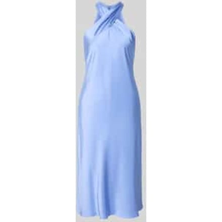 Knie-lange cocktailjurk met halter