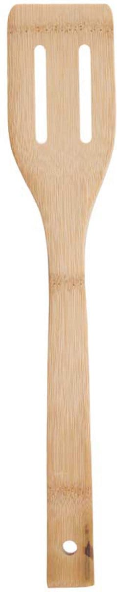 Kinvara Kook/keuken gerei - bakspatel - bruin - bamboe hout - 34 cm
