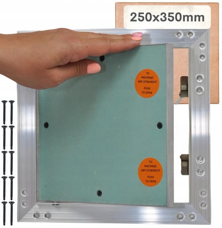 Merkloze Aluminium Inspectie Luik 25x35cm met Schroeven