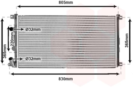 Van Wezel - RADIATOR VOOR NISSAN INTERSTAR X70 2002-2004 4414972