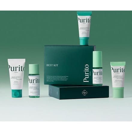 Purito Seoul Beste Kit Hypoallergene Bestseller Mini 5-Stappen Set black