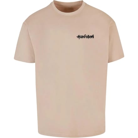 Dames-T-shirt oversized Merchcode Unfollow front X