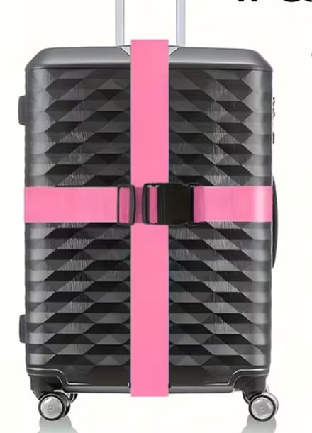 Mavora - Set van 2 bagage/koffer riemen Roze