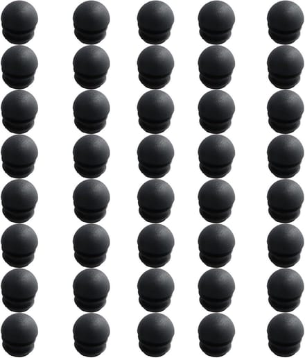 Solidchoice - Set van 40 Ronde Plastic Eindkappen voor Meubels, 16mm