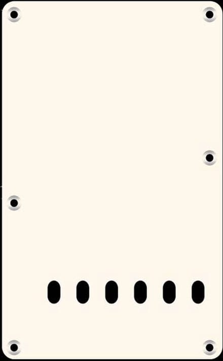 Boston BP-113-VW back plate, string spacing 11,2mm, 1 ply, standard Stallion, 86x138mm, vintage white