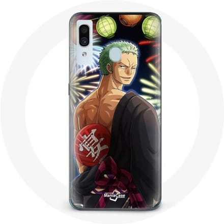 Coque - Maniacase - Samsung Galaxy A20e - One Piece Joyeux Noël - Protection - Souple noir