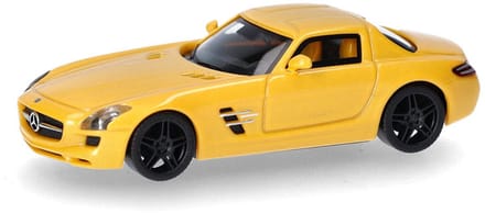 Mercedes Benz SLS AMG (zwart Velgen), Geel metallic