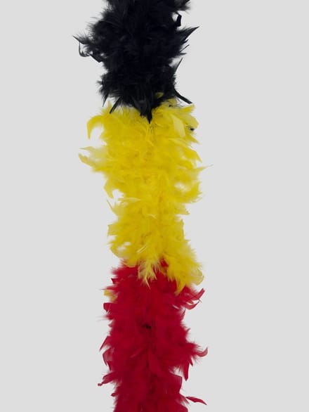 20 stuks: Boa 50g - 180cm - zwart - geel - rood