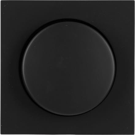 Q-Link S-Line centraalplaat - met knop - dimmer - mat zwart