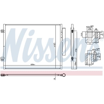 Condensator, airconditioning NISSENS 941066
