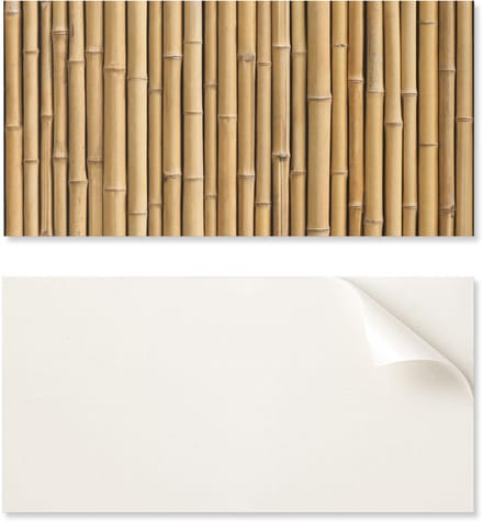 Esthetisch vinylbehang met print, 120x60 cm, natuurlijke bamboetextuur