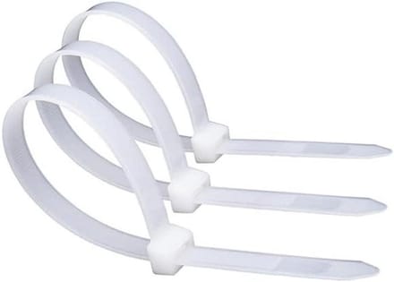 Kabelbinders Set - Tie Wraps - Kabelbeheer - Zelfsluitend Mechanisme - 1000 Stuks - Wit