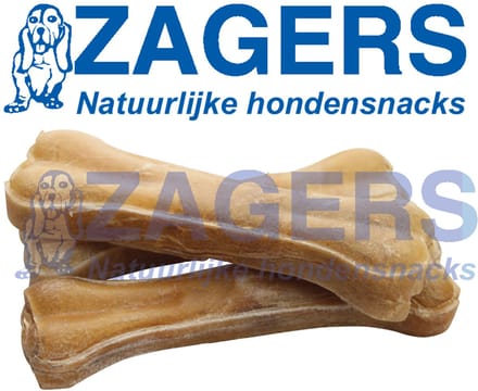Zagers natuurlijke hondensnacks buffelhuid 5 stuks - 16 cm