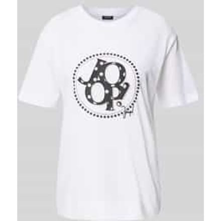 T-shirt met siersteentjes, model 'Tammi'