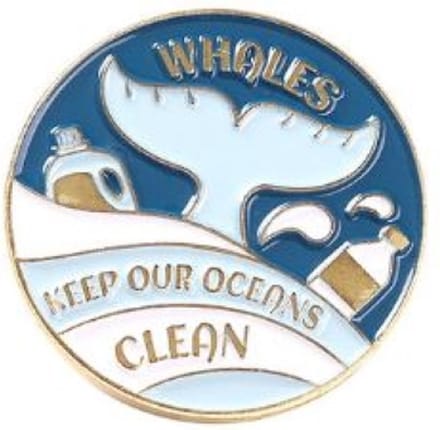 Pin Broche - enamel pin - kledingspeld - Clean oceans