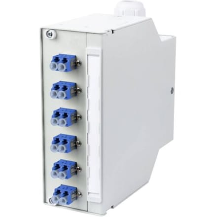 Metz Connect OpDAT REGpro splice 6xLC-Duplex OS2 Glasvezel-patchpaneel 6 poorten LC