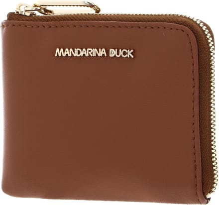 MANDARINA DUCK Leren Portemonnee Luna Wallet Caramel Cafe Bruine