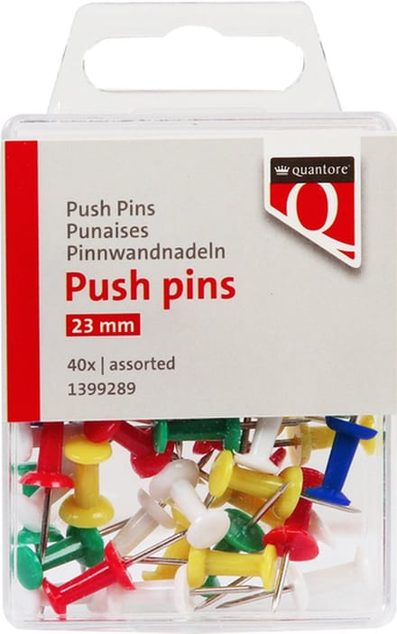 Push pins quantore assorti 40 stuks | 10 stuks