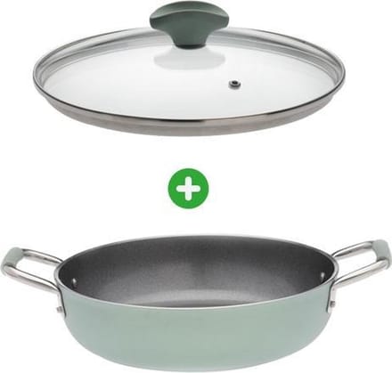 Primecook - Braadpan / Hapjespan met deksel - Ø 24 cm - PFAS-vrij - inductie - Ecoshield