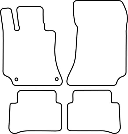 Mattenset Mercedes E Klasse - W212 modellen