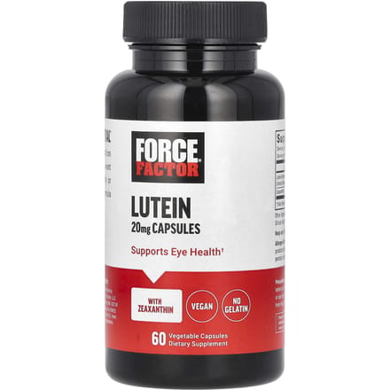 Force Factor, Lutéine, 20mg, 60 Gélules Végétales