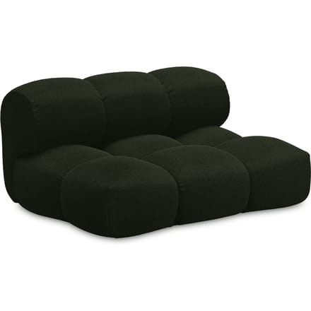 Objekte unserer Tage Sander Sofa Loveseat - Hug Me 032 Moosgrün