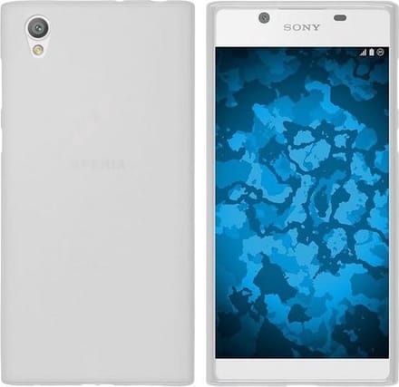 Wit mat transparant siliconen tpu hoesje Geschikt voor Sony Xperia L1