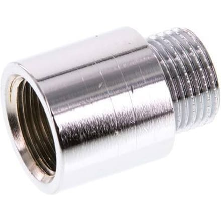 G 3/8'' F/M Verchroomd Messing Verlengstuk DIN 3523 - 20 mm [2 Stuks]